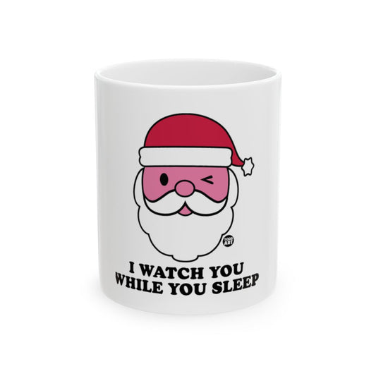 Funny Winking Santa I Watch You While You Sleep Mug