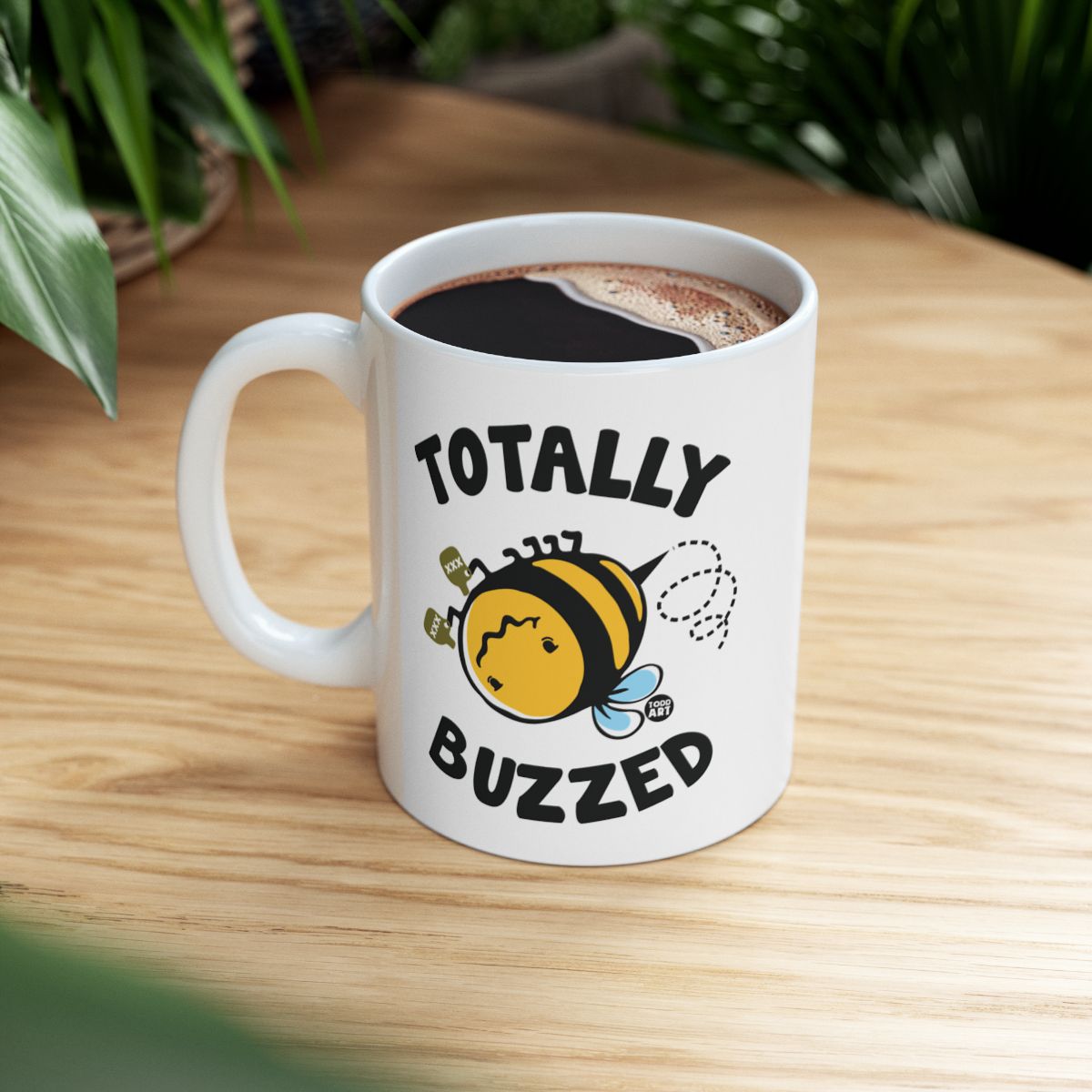 Totally Buzzed Coffee Mug with Cute Bee Design