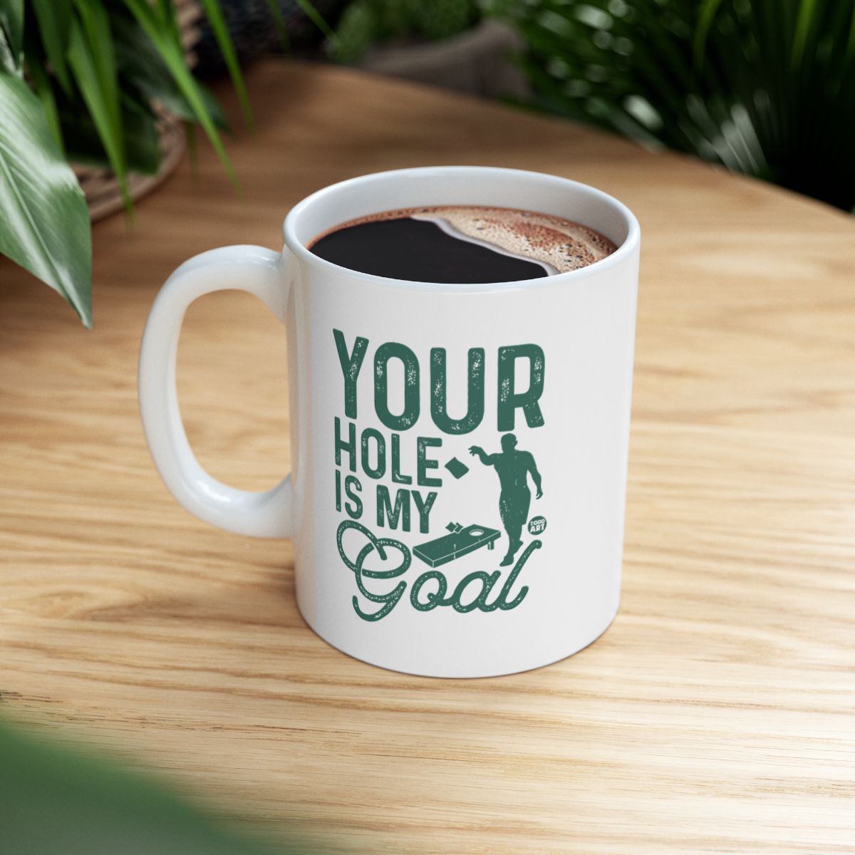 Your Hole Is My Goal Funny Coffee Mug Product