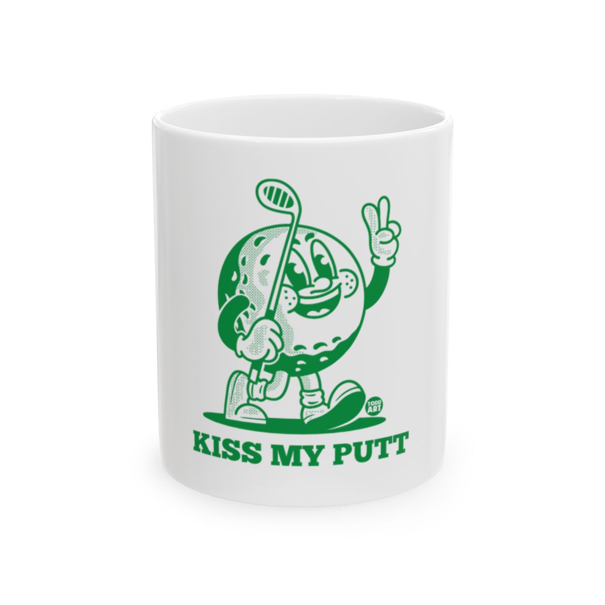 Kiss My Putt Golf Themed Coffee Mug