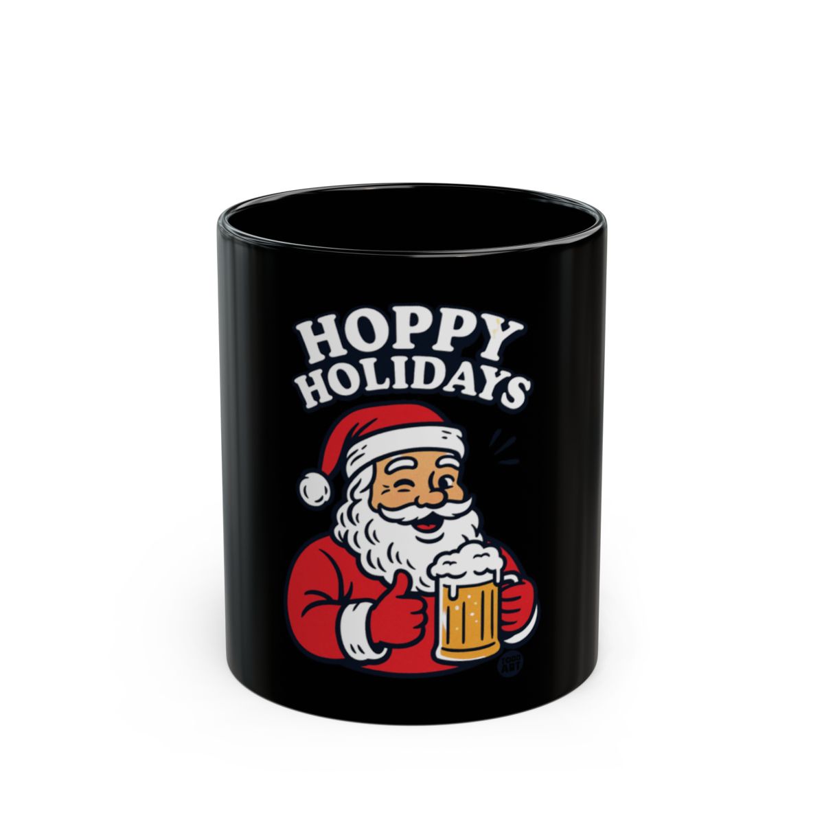 Santa Claus Holding Beer Mug Holiday Mug