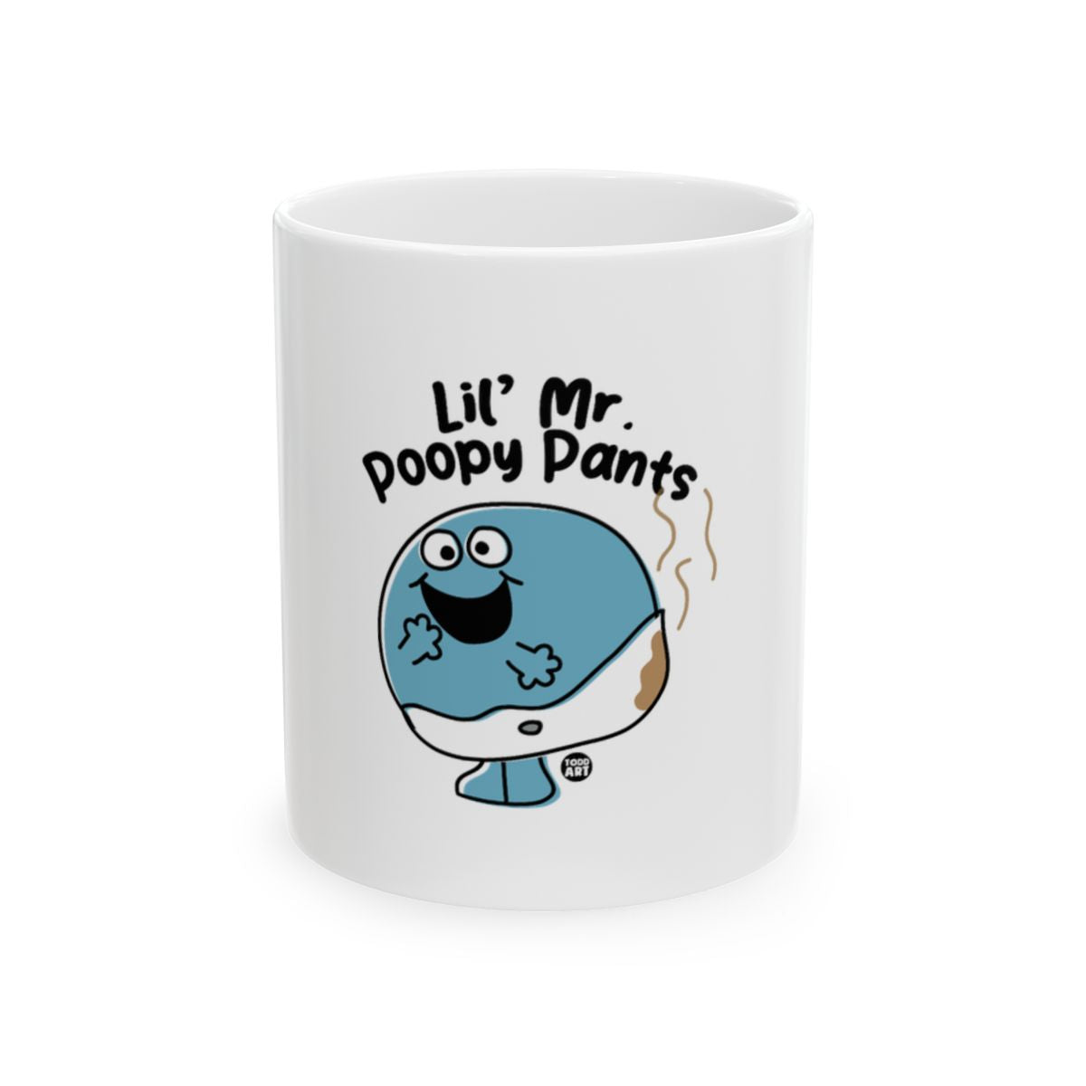 Lil' Mr. Poopy Pants graphic coffee mug product