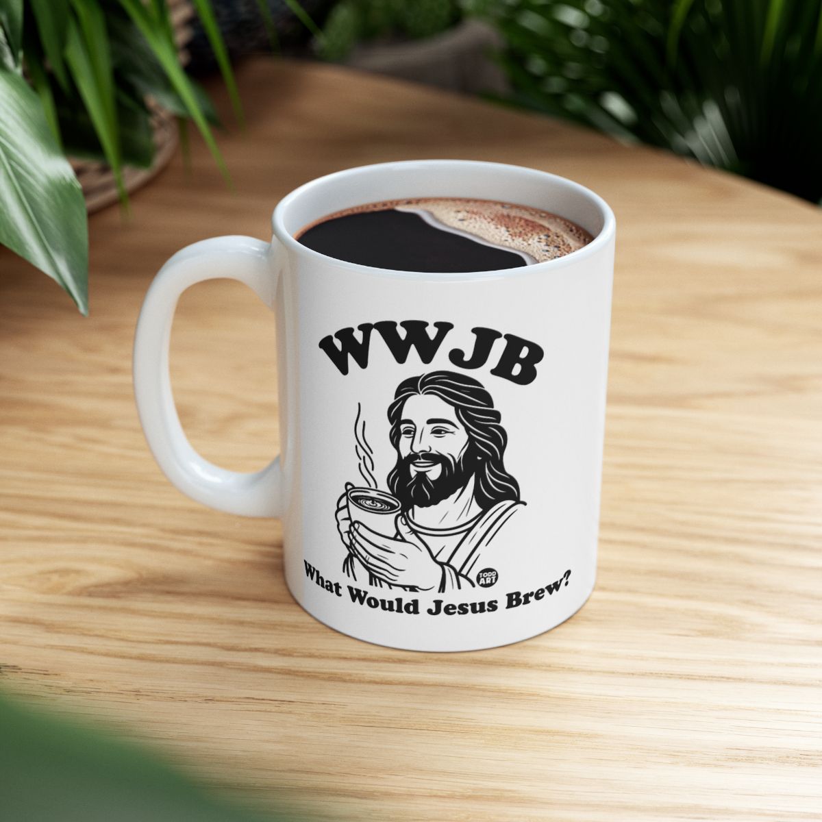 WWJB What Would Jesus Brew Coffee Mug Product