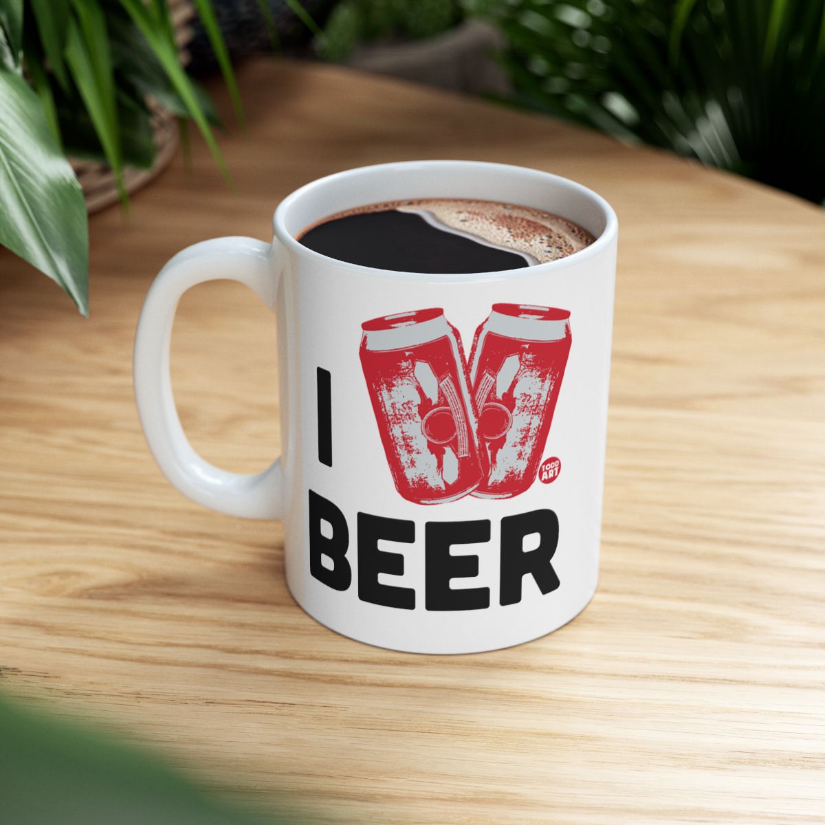I Beer Novelty Ceramic Mug Fun Gift for Any Occasion