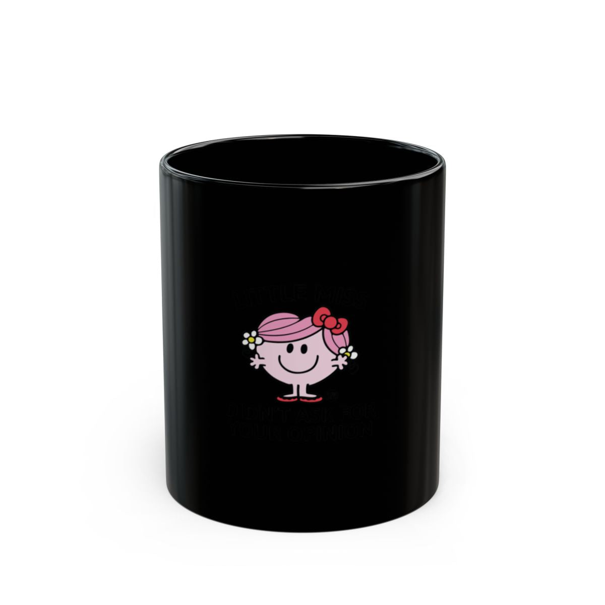 Cute Cartoon Character Black Coffee Mug Gift