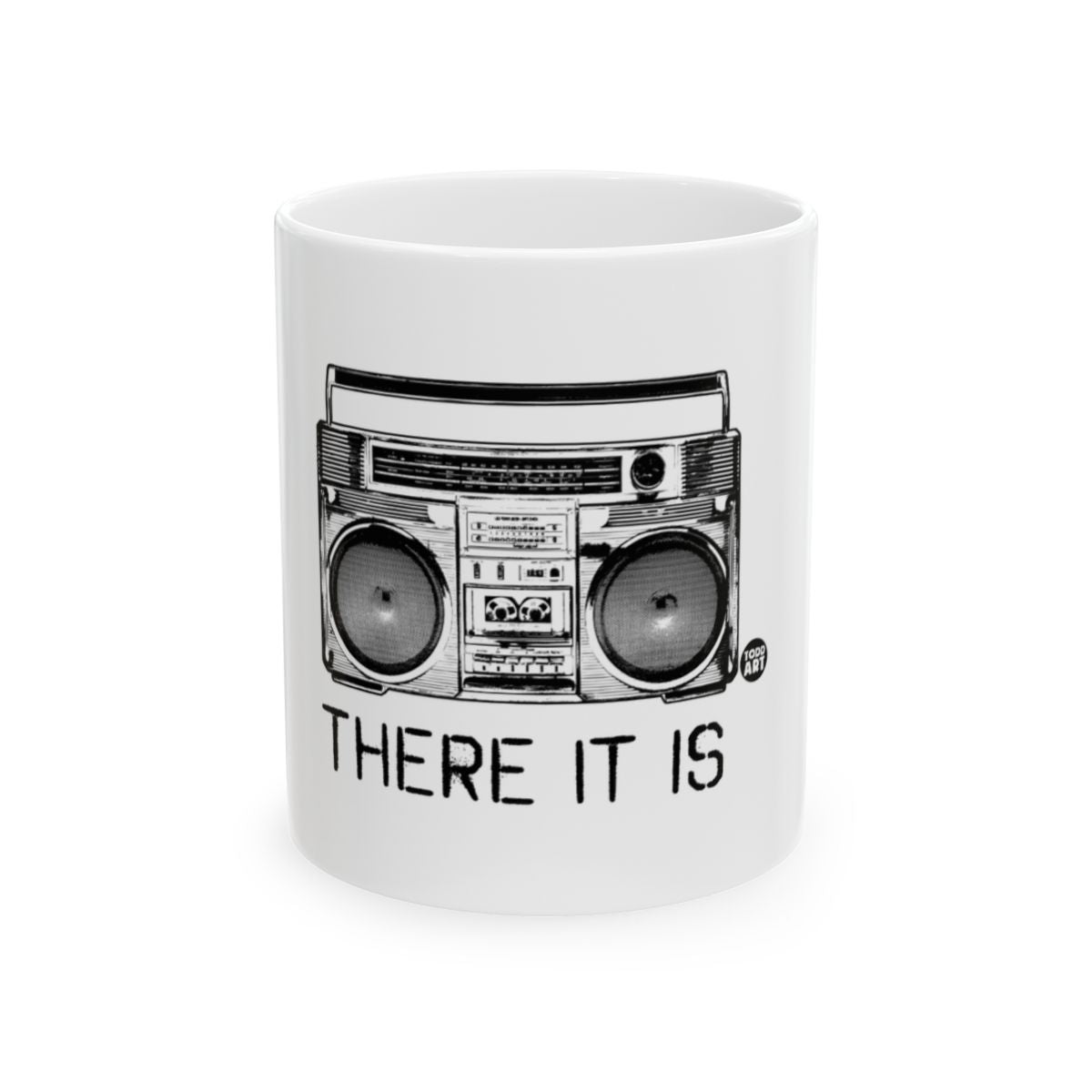 There It Is Boombox Design Coffee Mug