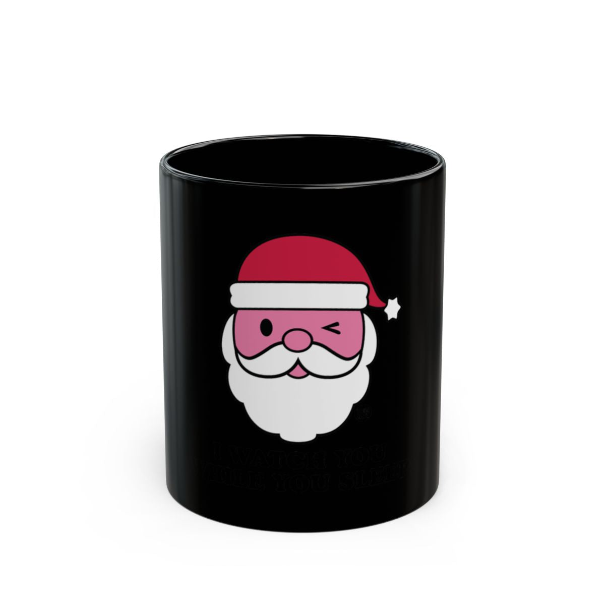 Santa Winking Face Festive Holiday Drinkware Gift