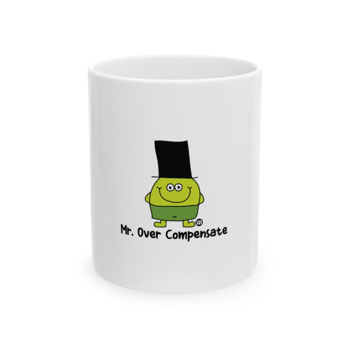 Funny Mr. Over Compensate Cartoon Mug for Coffee