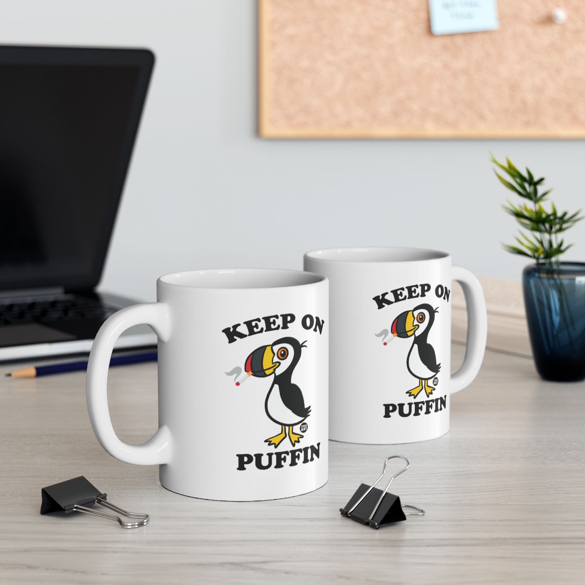 Keep On Puffin Design Mug Perfect for Coffee