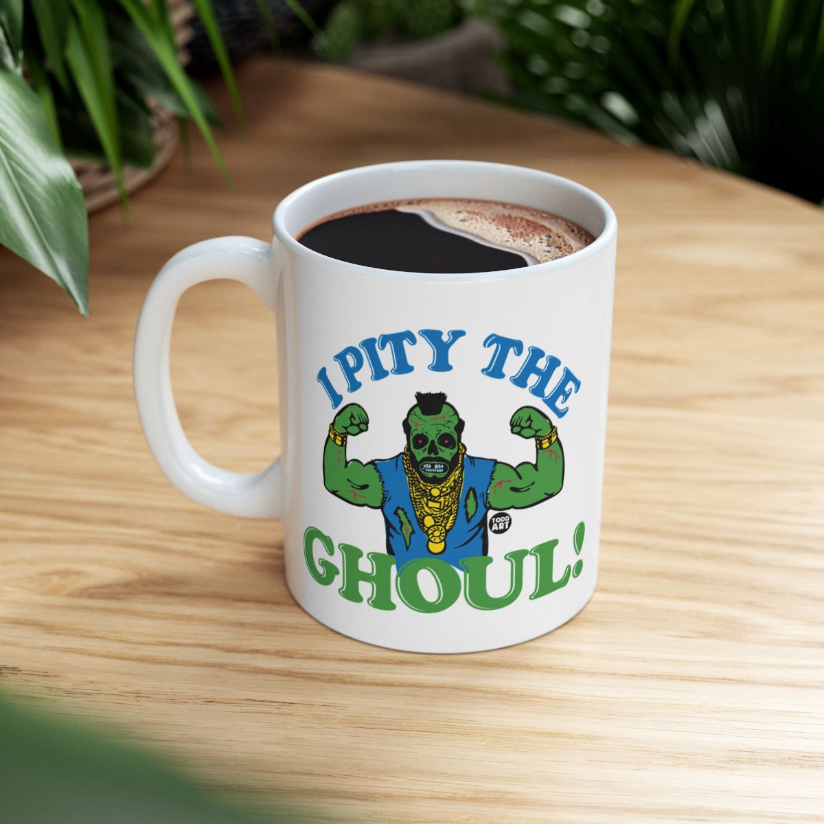 I Pity The Ghoul Funny Zombie Character Mug