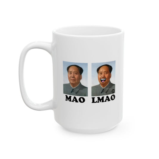 Funny Mao LMAO Meme Coffee Mug Hilarious Gift Item