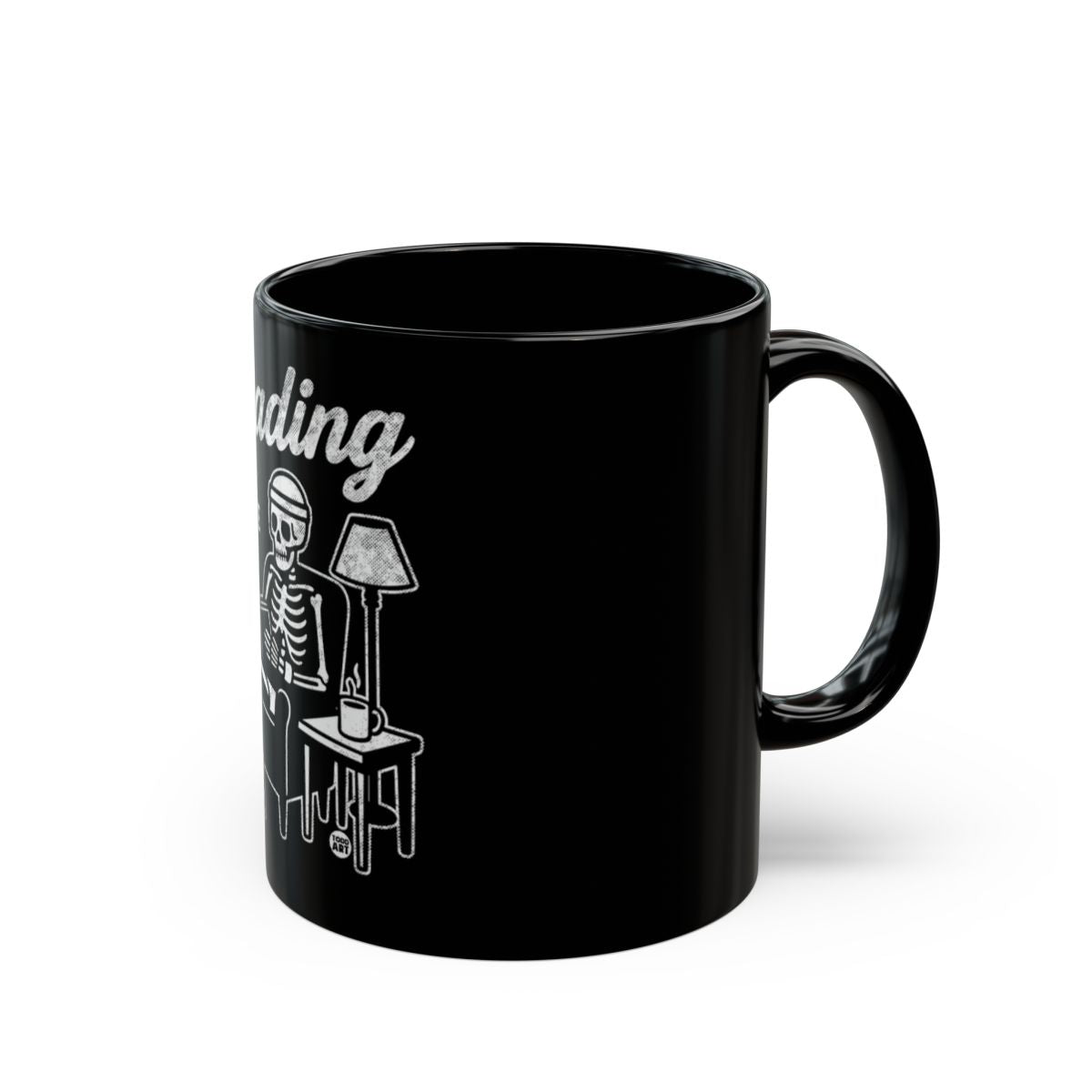 Unique Skeleton Reading Design Mug for Coffee Lovers