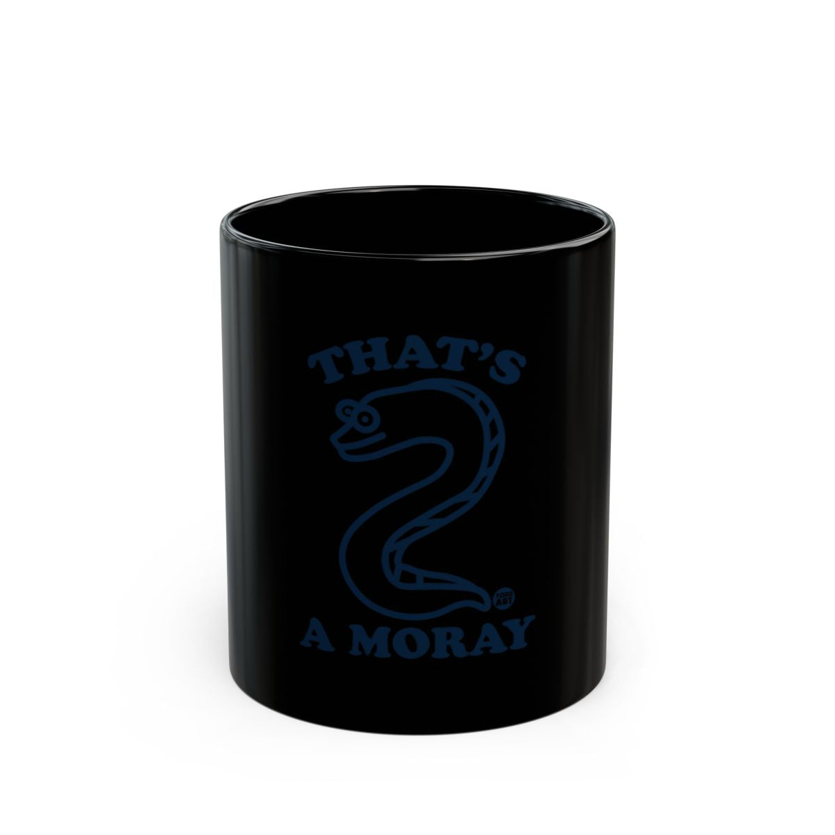 Funny Pun 'That's A Moray' Black Mug