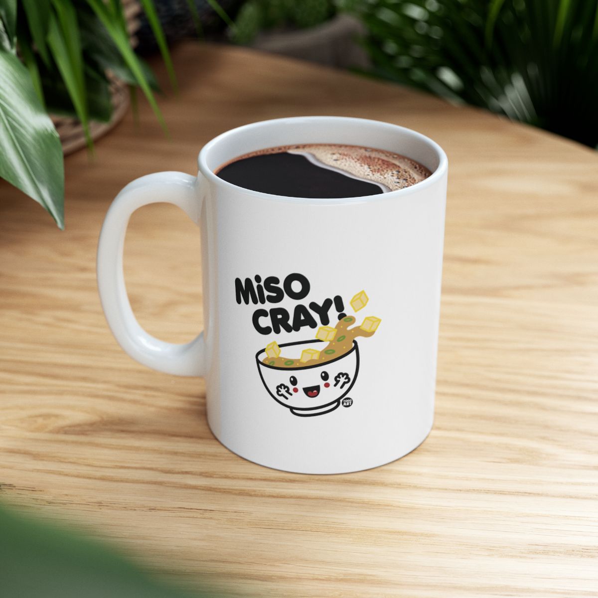 Miso Cray Funny Coffee Mug With Cute Cartoon Design