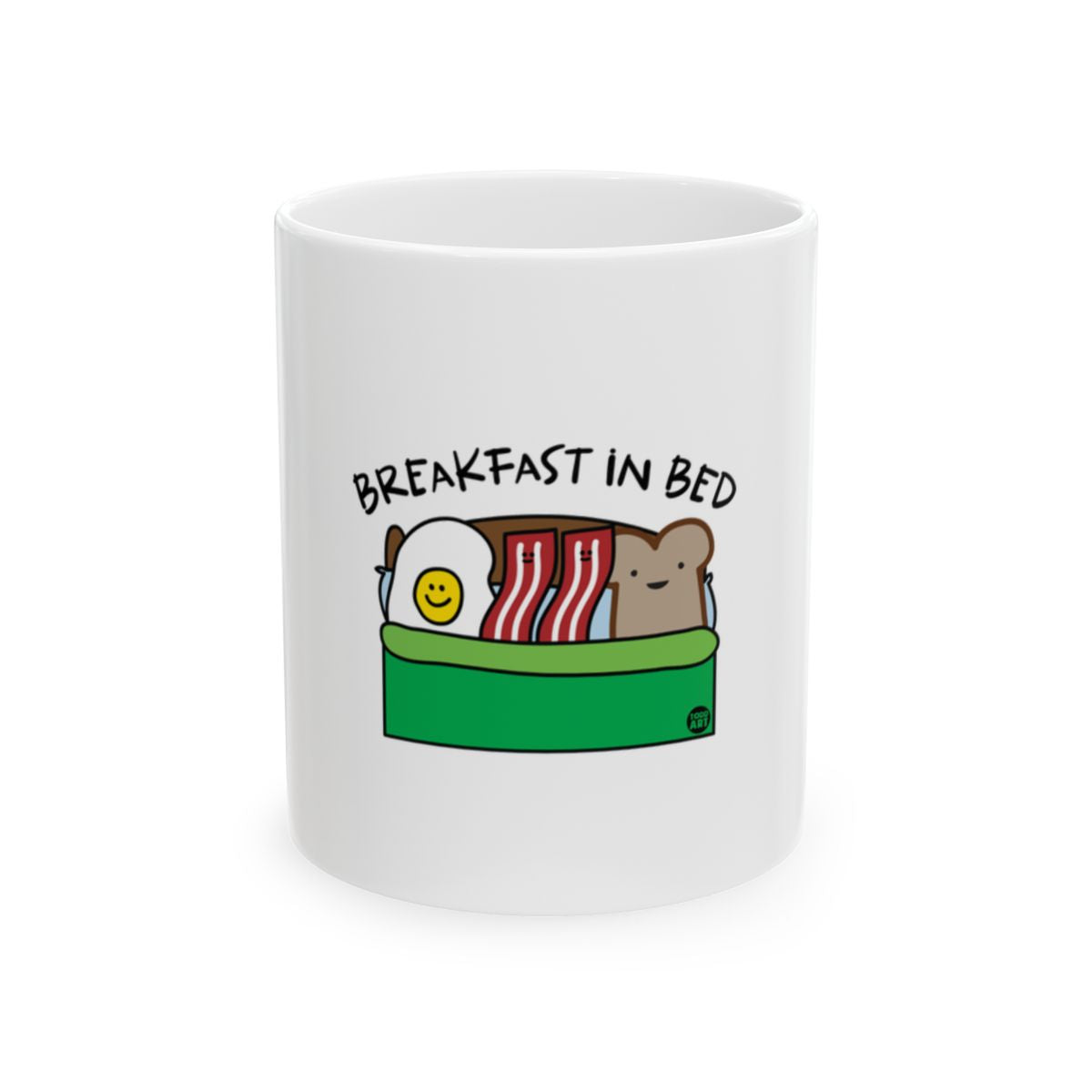 Breakfast in Bed Cute Cartoon Ceramic Mug