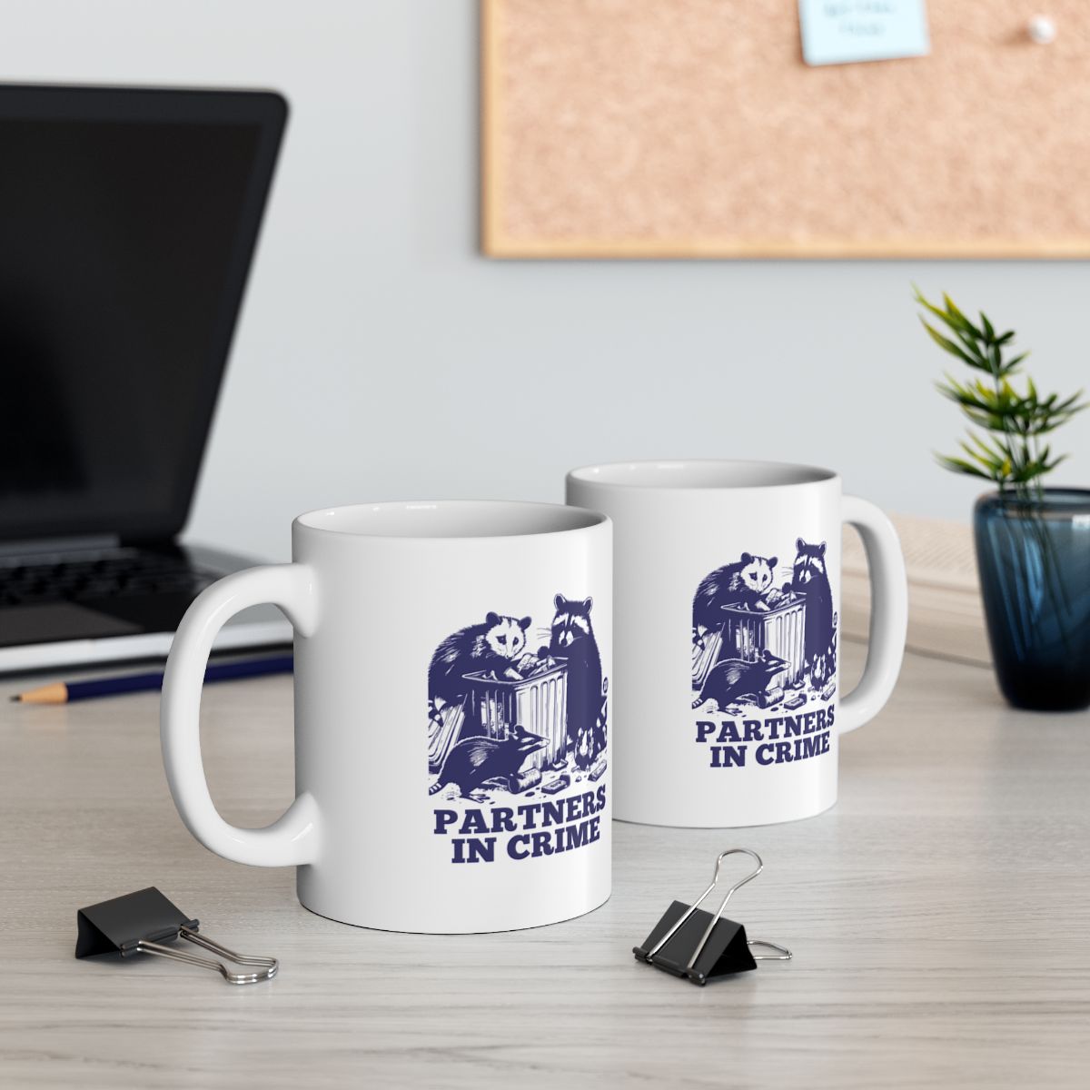 Partners in Crime Matching Coffee Mug Set