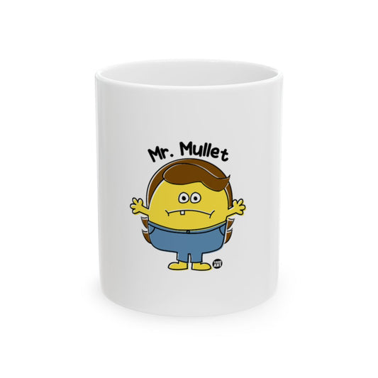 Mr. Mullet Funny Cartoon Character Coffee Mug