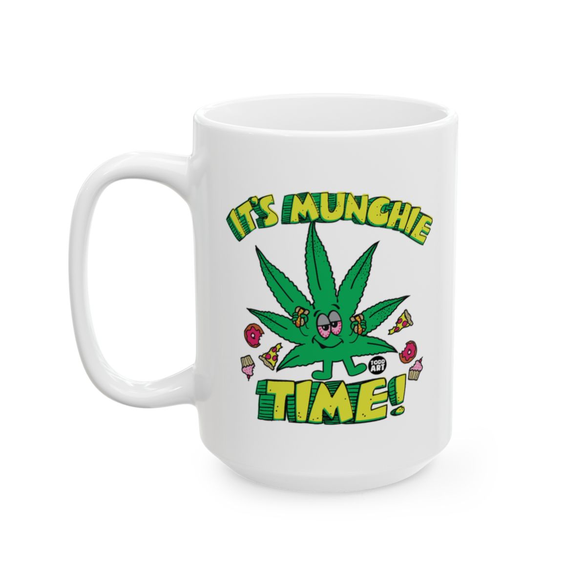 It's Munchie Time Fun Cartoon Graphic Mug