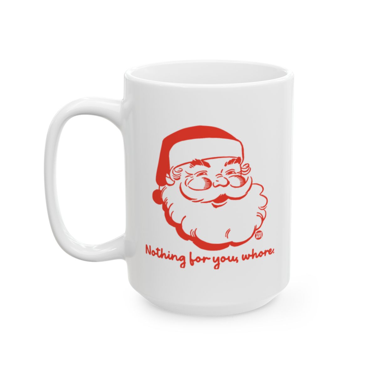 Festive Santa Mug with Funny Holiday Message