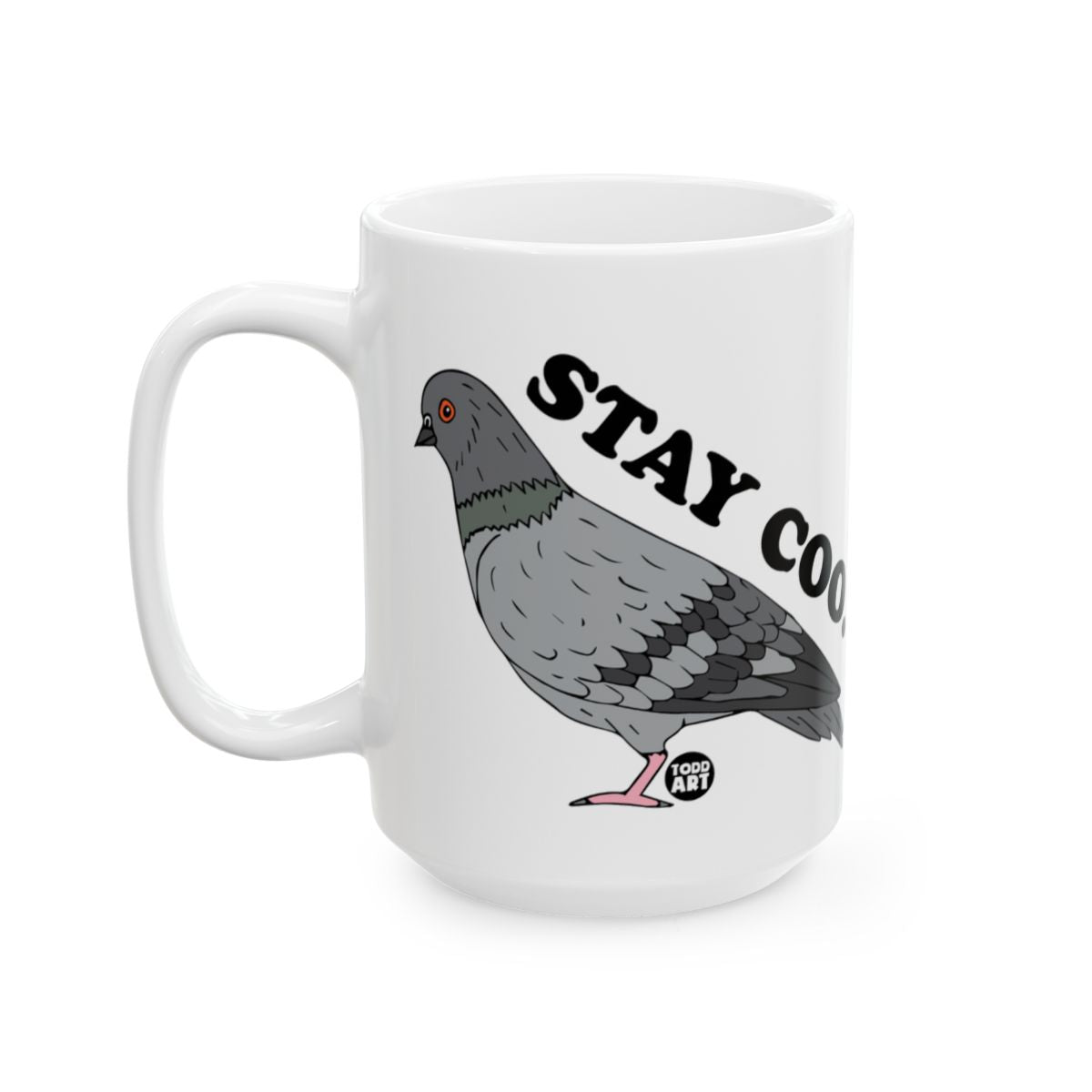 Stay Cool Pigeon Graphic Coffee Mug