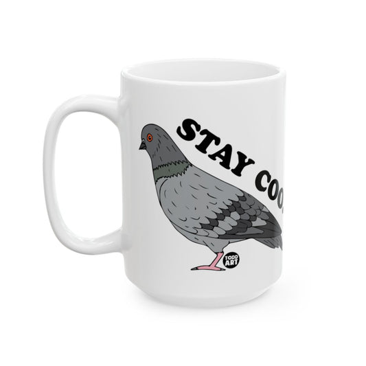 Stay Cool Pigeon Graphic Coffee Mug