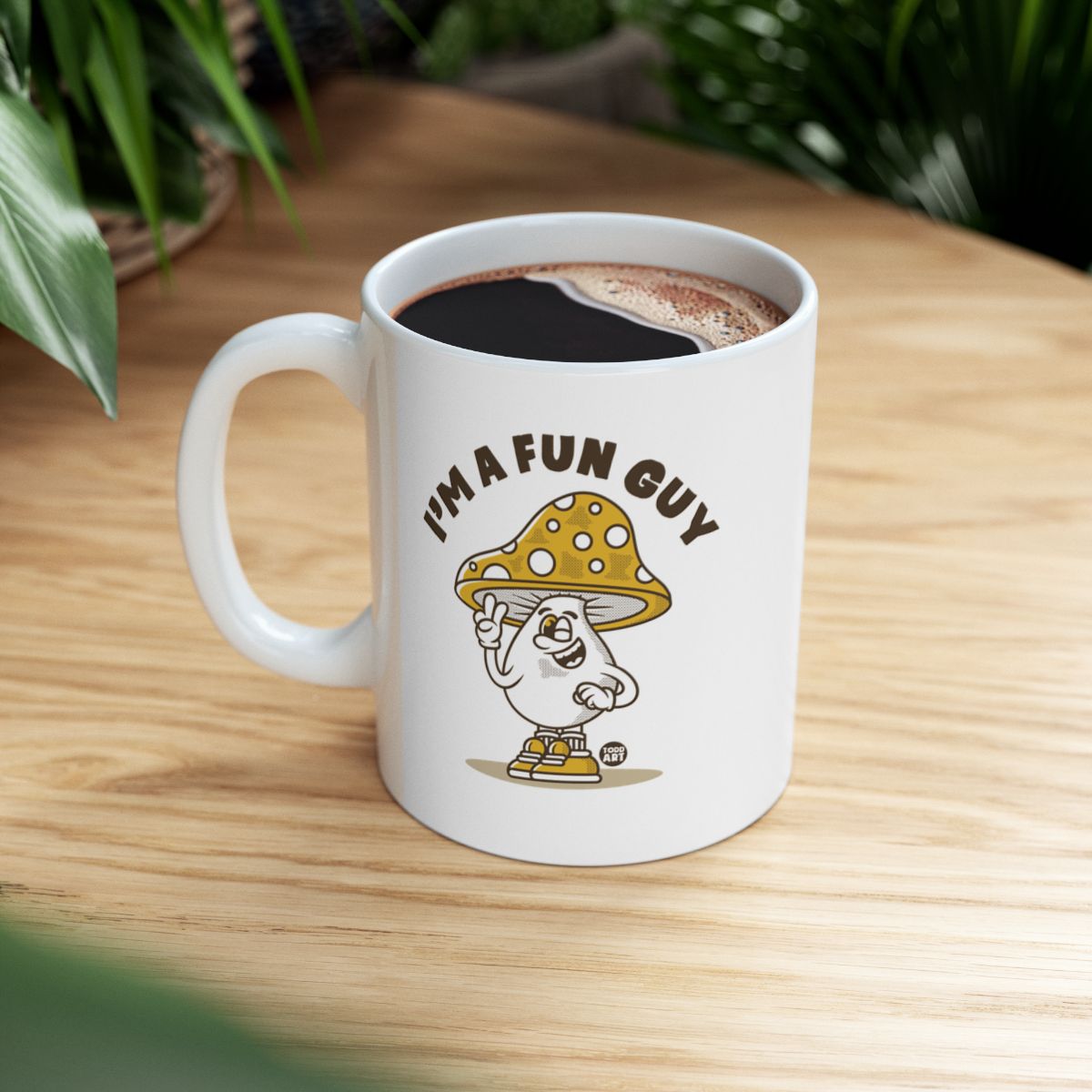 I'm a Fun Guy Mushroom Character White Mug