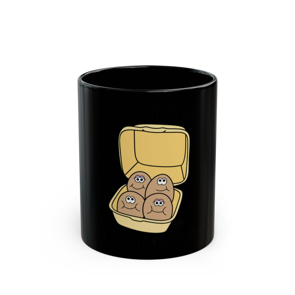 Cute Nugget Characters in Box Coffee Mug