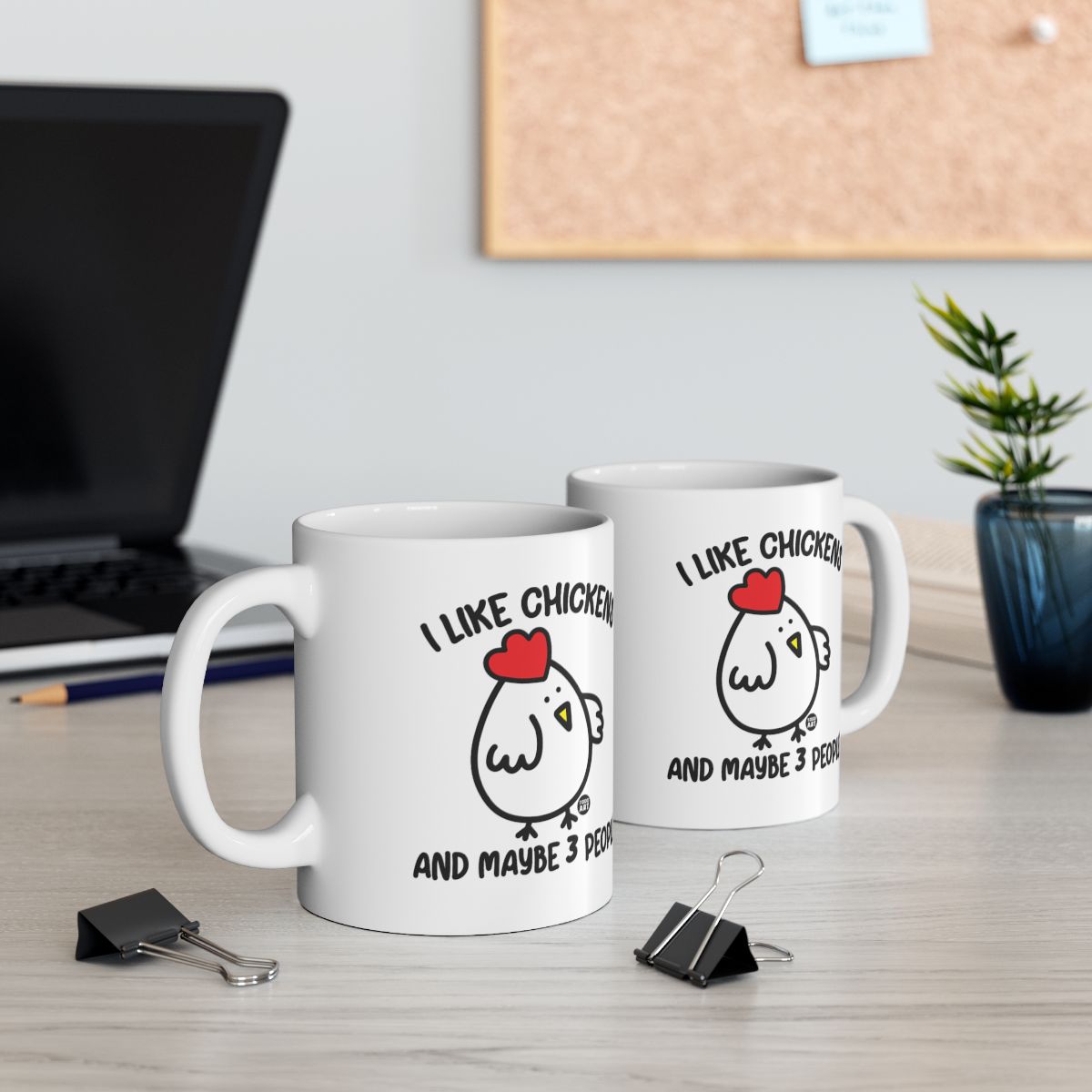 I Like Chicken And Maybe 3 People Coffee Mug Product