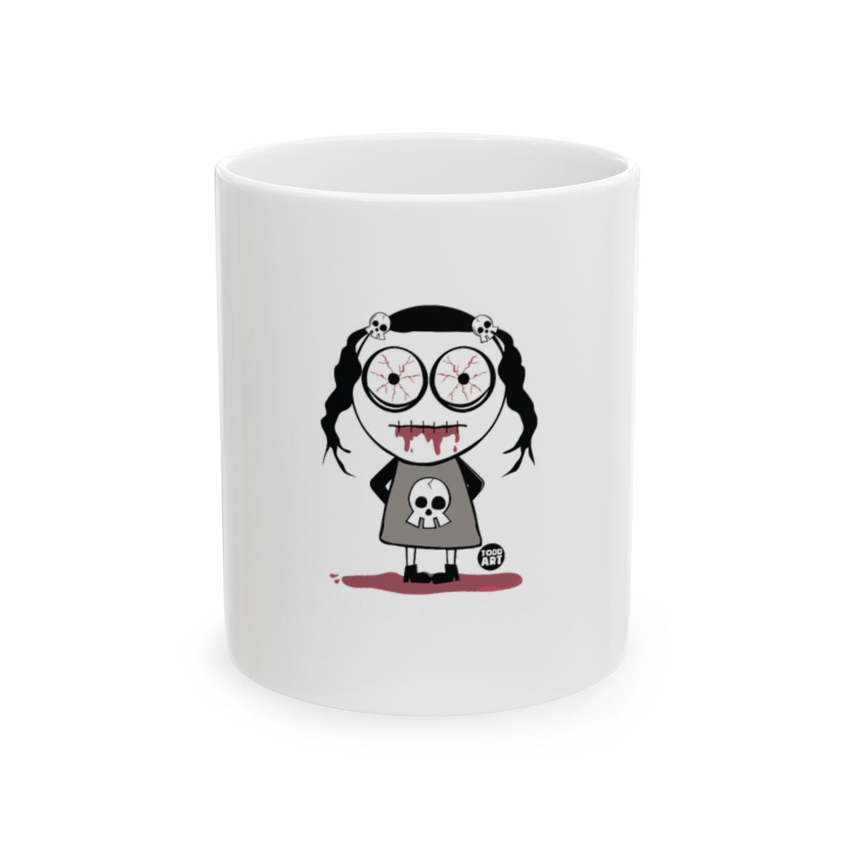 Cute And Scary Character With Glasses Mug