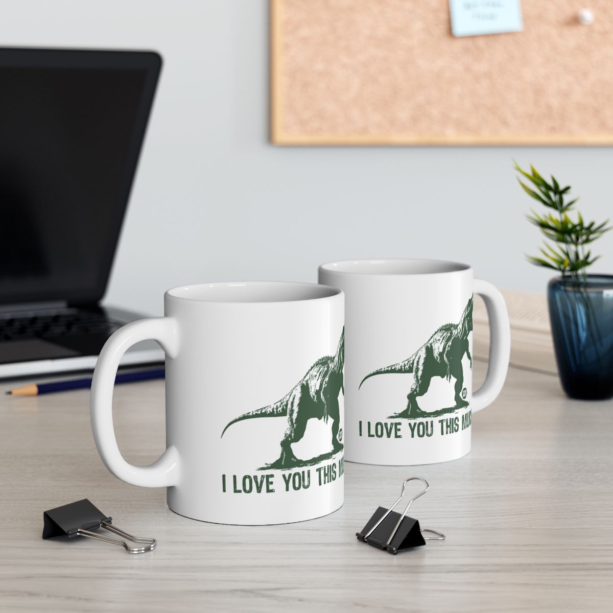 I Love You This Much Dinosaur Mug for Coffee Lovers
