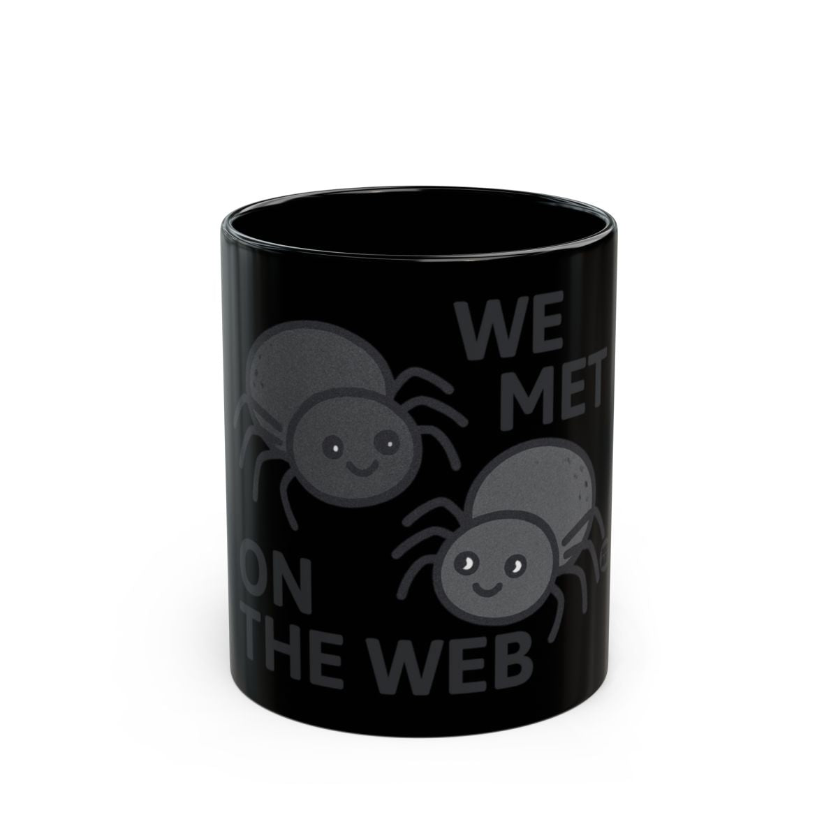 We Met On The Web Spider-Themed Coffee Mug