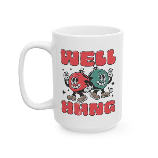 Well Hung Retro Design Large Coffee Mug