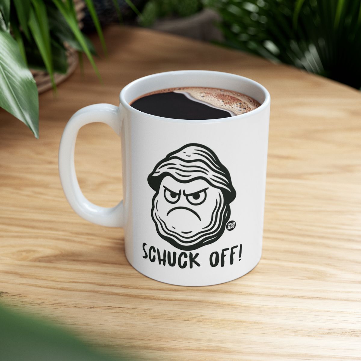 Schuck Off Angry Face Graphic Printed Mug