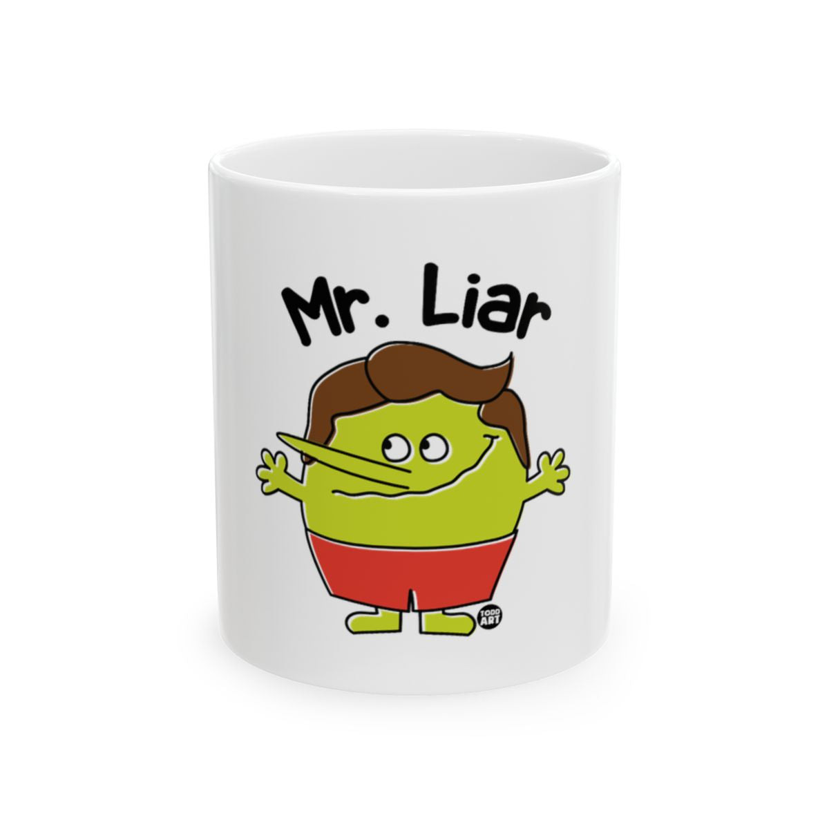 Mr. Liar Cartoon Graphic Mug Fun Coffee Cup Gift