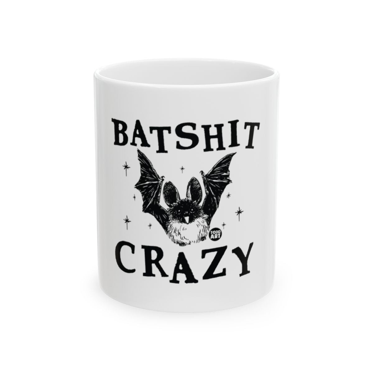 Batshit Crazy Bat Theme Mug Fun Coffee Cup Product