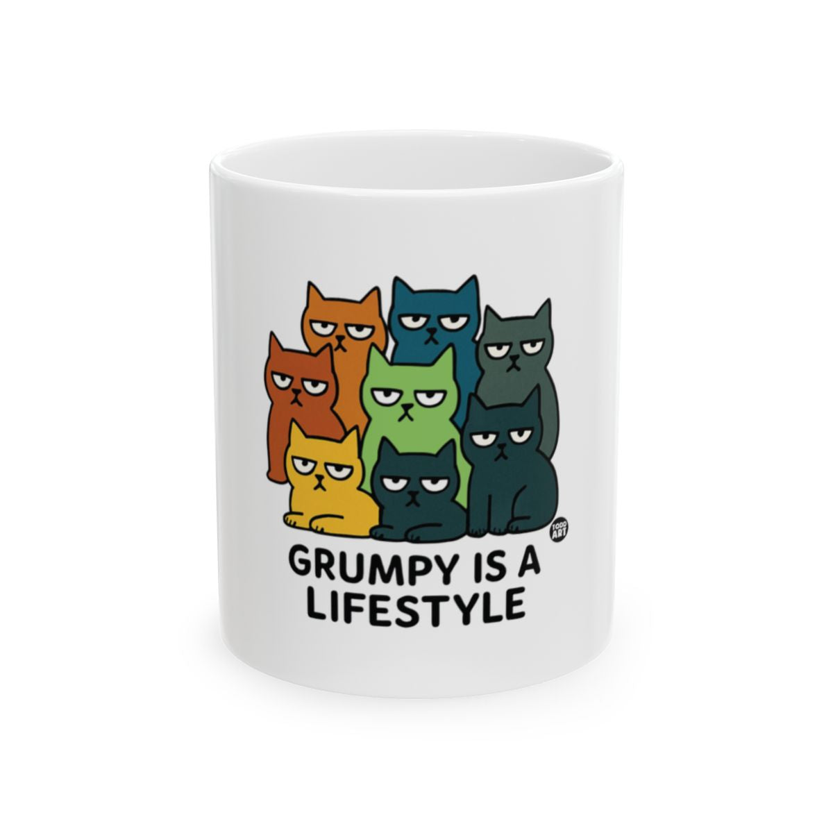 Grumpy Is A Lifestyle Cat Lovers Mug Gift Idea
