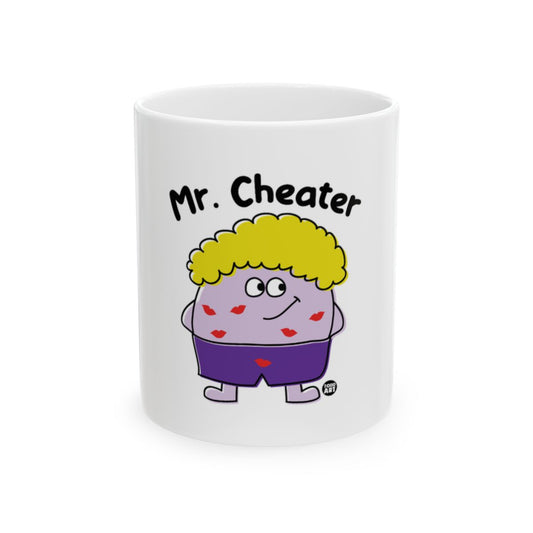 Mr. Cheater Cartoon Character Design Mug