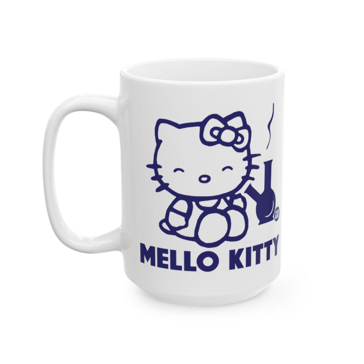 Mello Kitty Design White Coffee Mug Perfect Gift