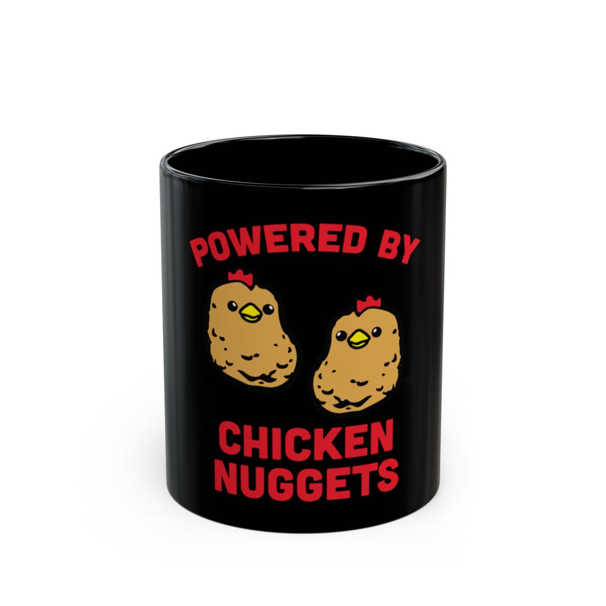 Powered by Chicken Nuggets Funny Gift Mug