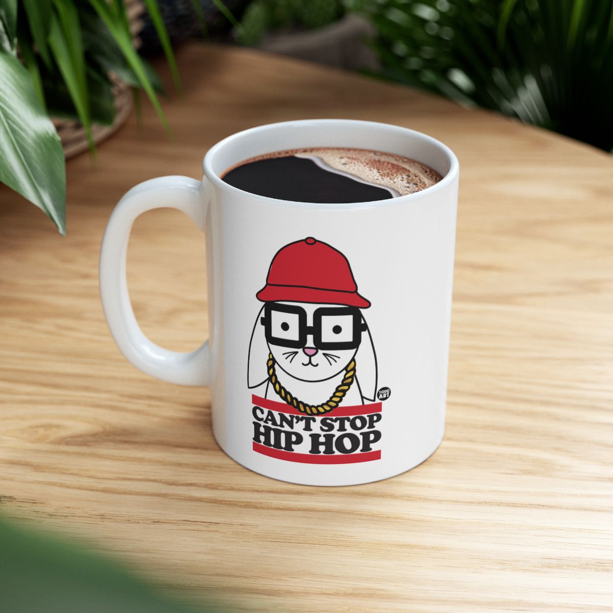 Can't Stop Hip Hop Bunny Graphic Coffee Mug