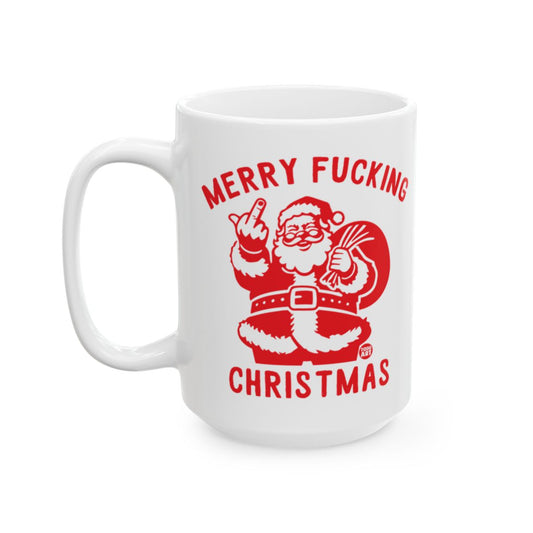 Merry Fucking Christmas Santa Mug with Funny Design