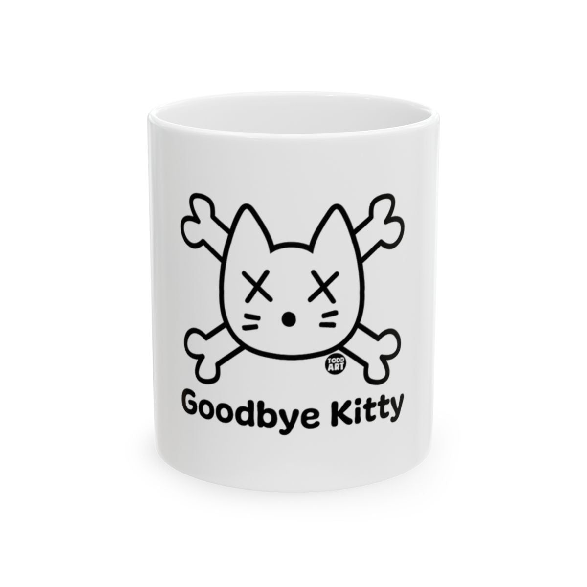 Goodbye Kitty Cartoon Skull Mug Product