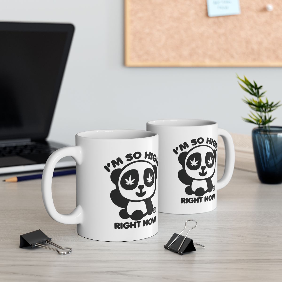 I'm So High Right Now Cute Panda Print Mug