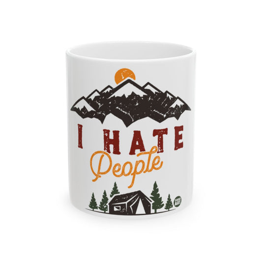 I Hate People Mountain Camping Mug Gift For Outdoor Lovers