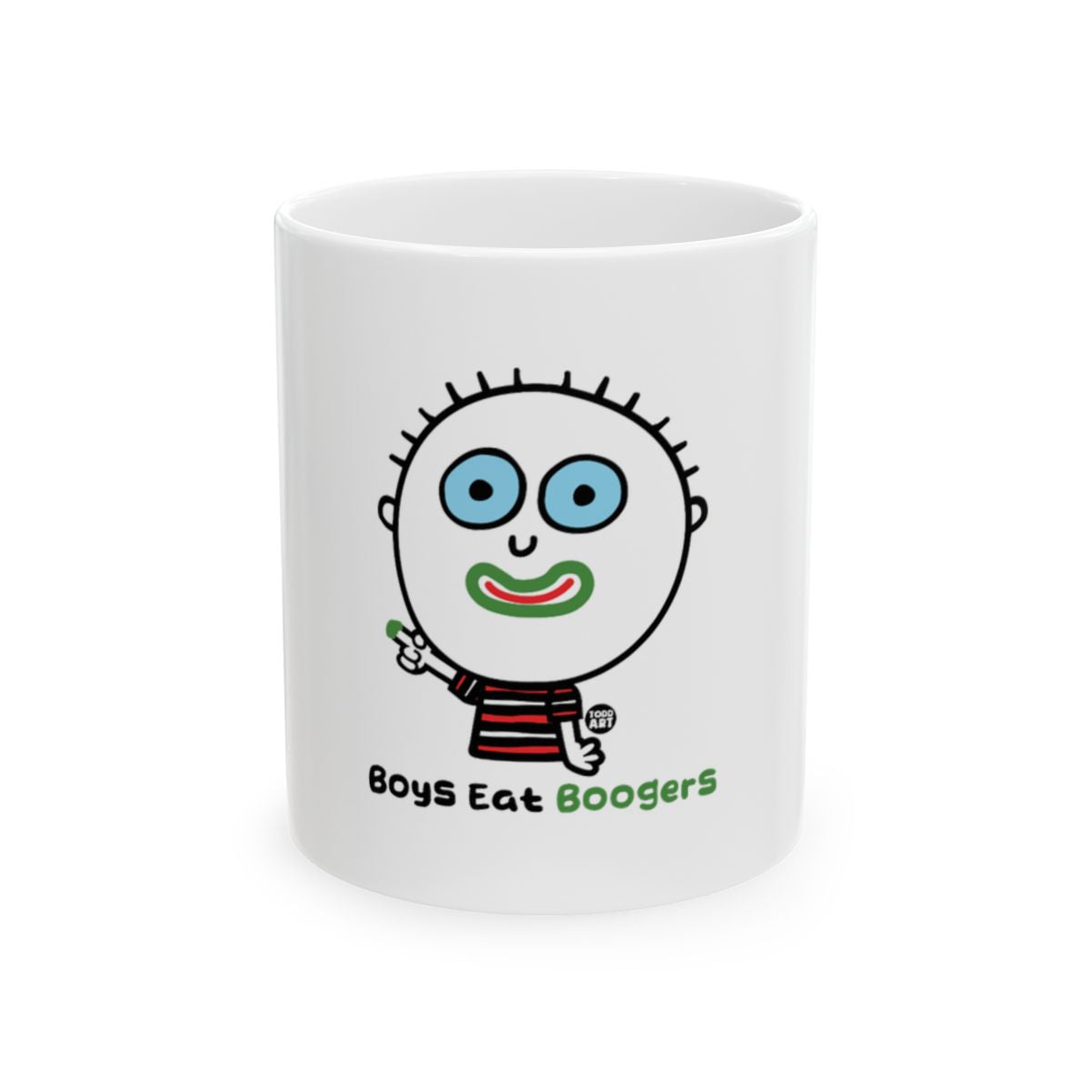 Funny Boys Eat Boogers Coffee Mug for Fun Gifts