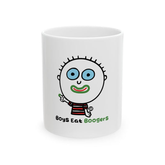Funny Boys Eat Boogers Coffee Mug for Fun Gifts
