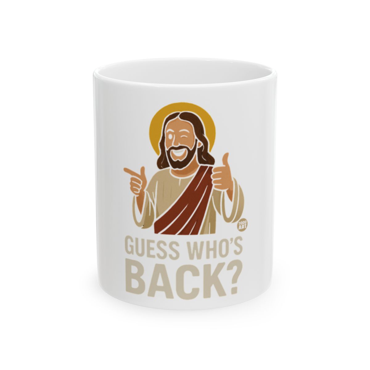 Guess Who's Back Humor Mug for Coffee Enthusiasts