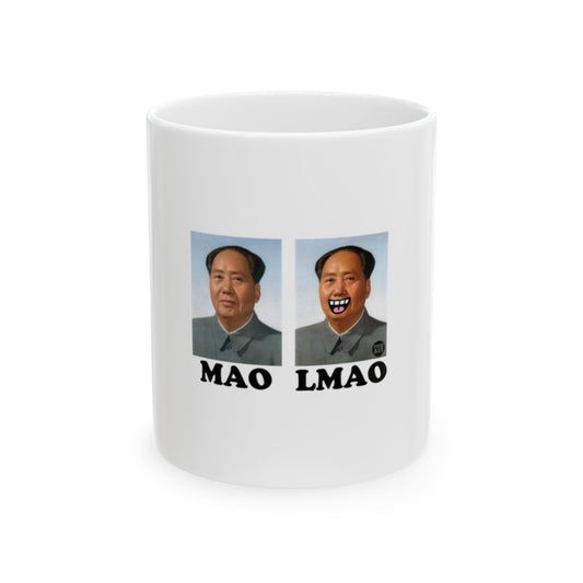 Humorous Mao LMAO Meme Mug for Coffee Lovers