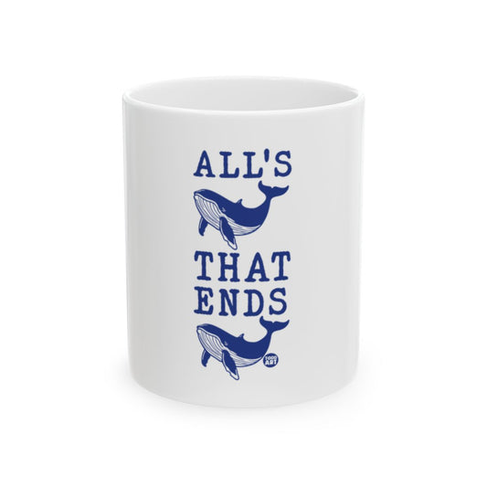 ALL'S THAT ENDS Whales Design Mug