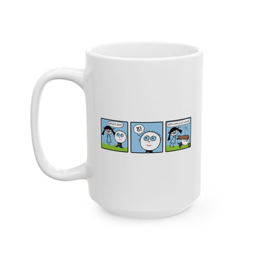 Cute Comic Strip Large White Coffee Mug